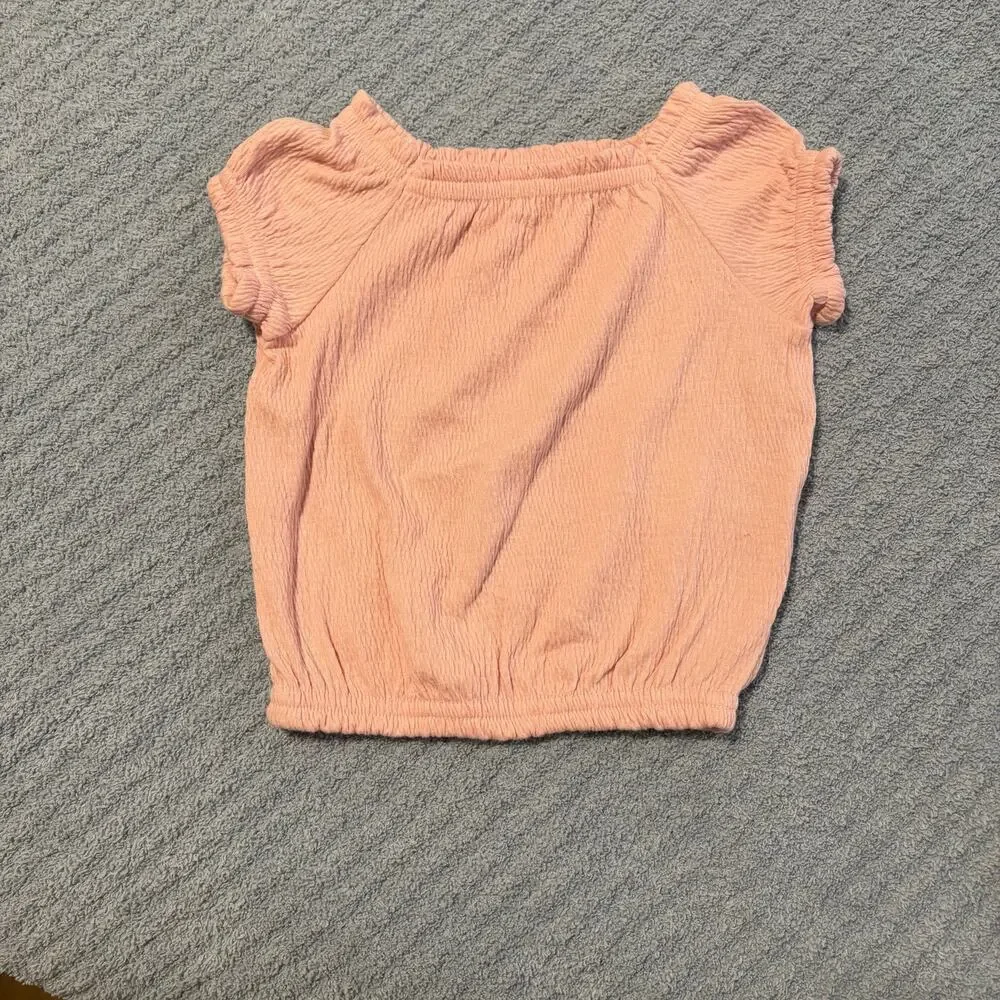 Carter’s -Baby Girl 3M -Pink Gauze Top Shorts Set -Ruffle Cotton Summer Outfit